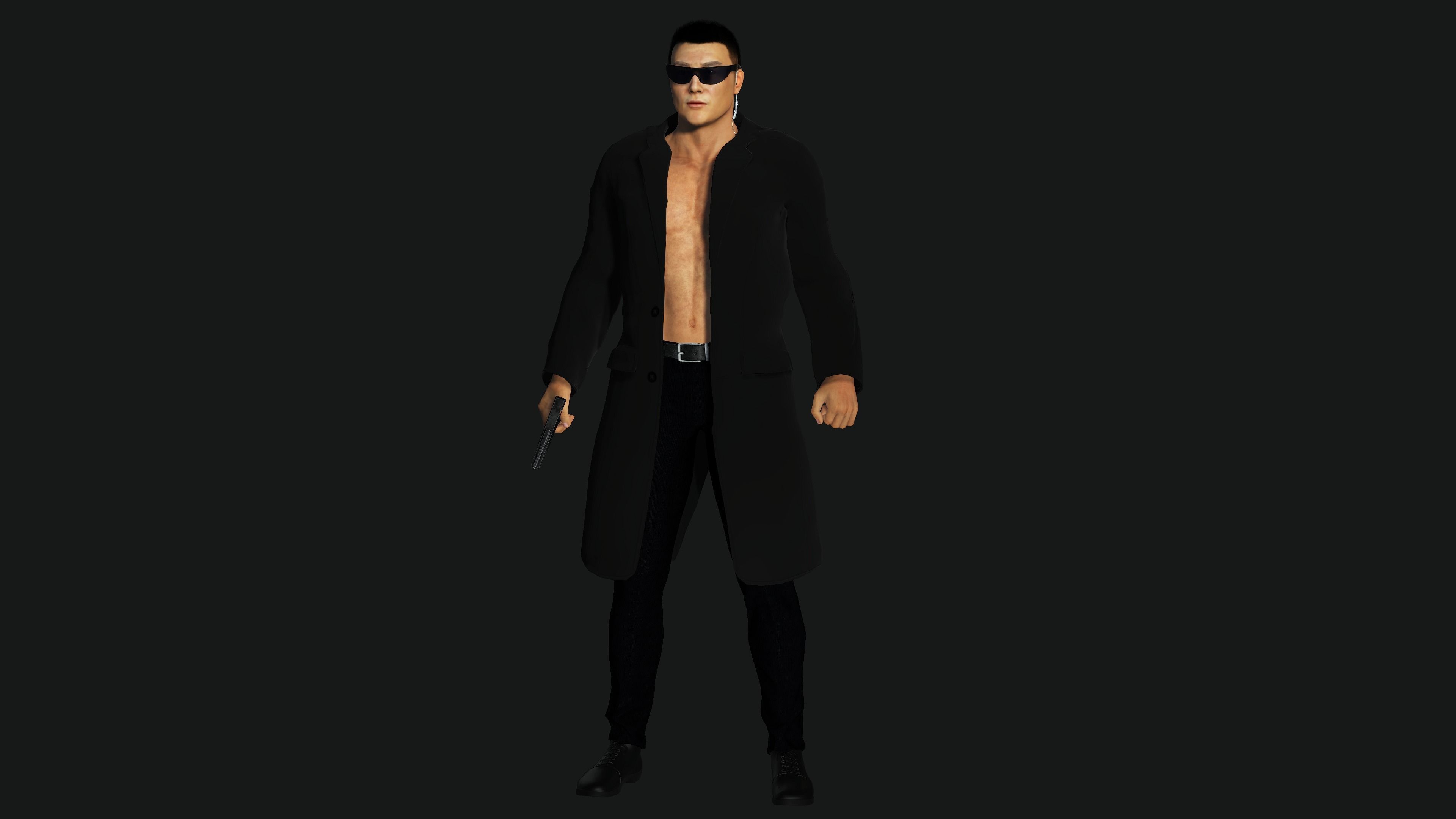 character for test Low-poly 3D model_2