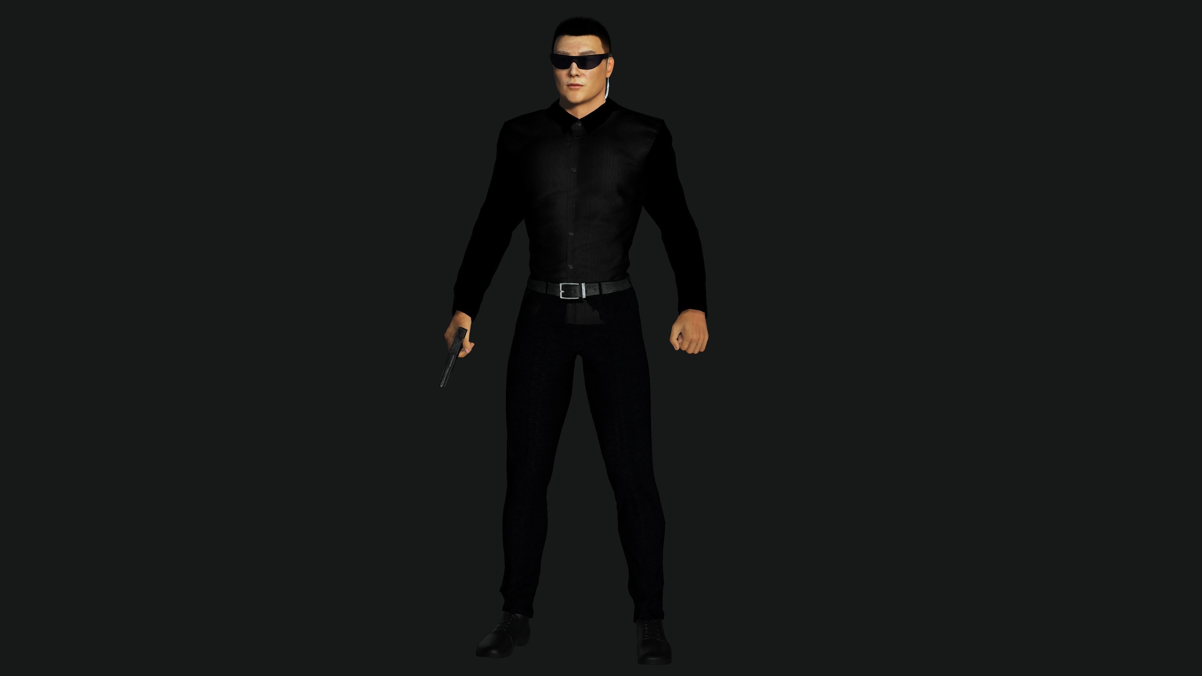 character for test Low-poly 3D model_20