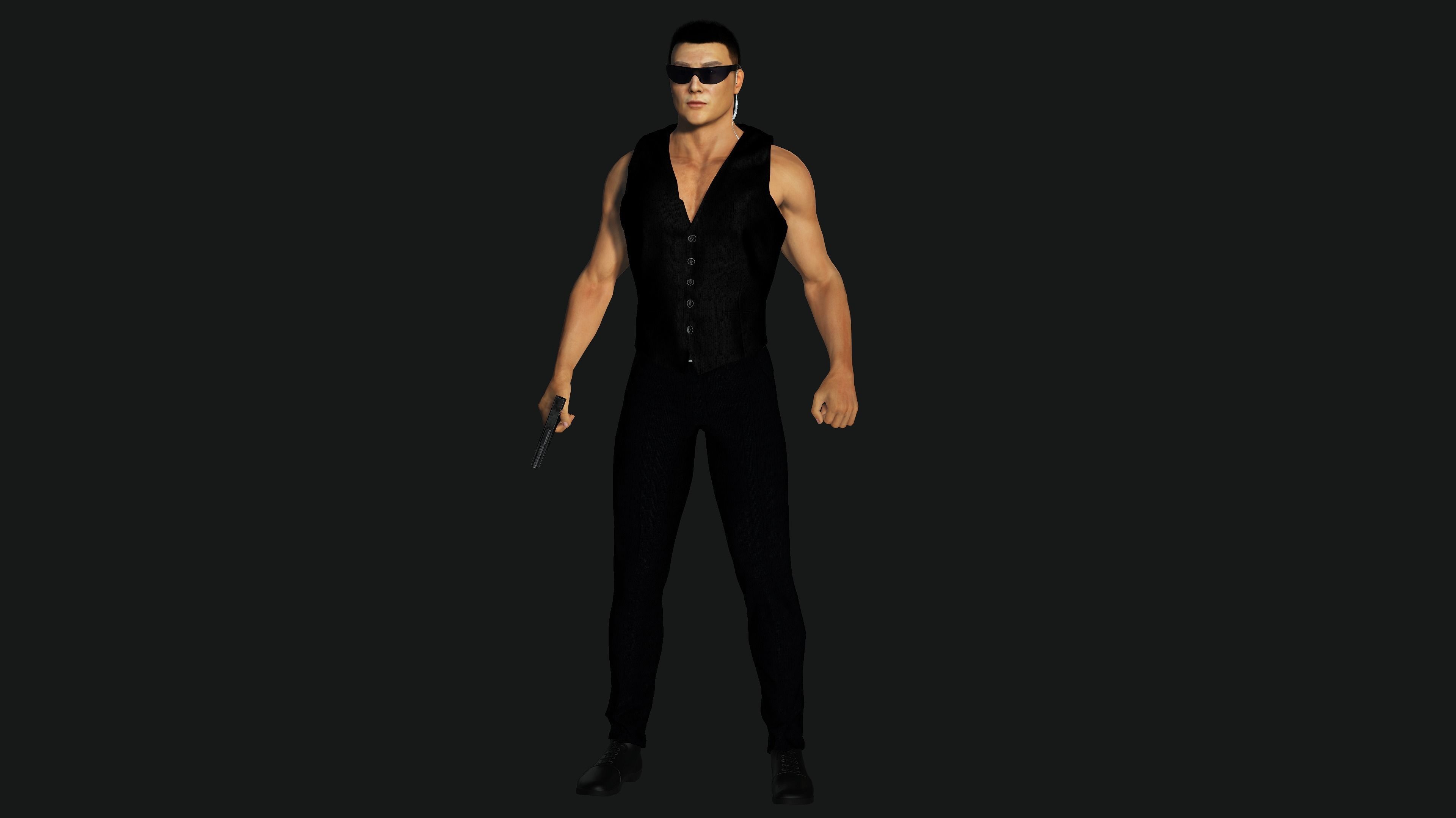 character for test Low-poly 3D model_3