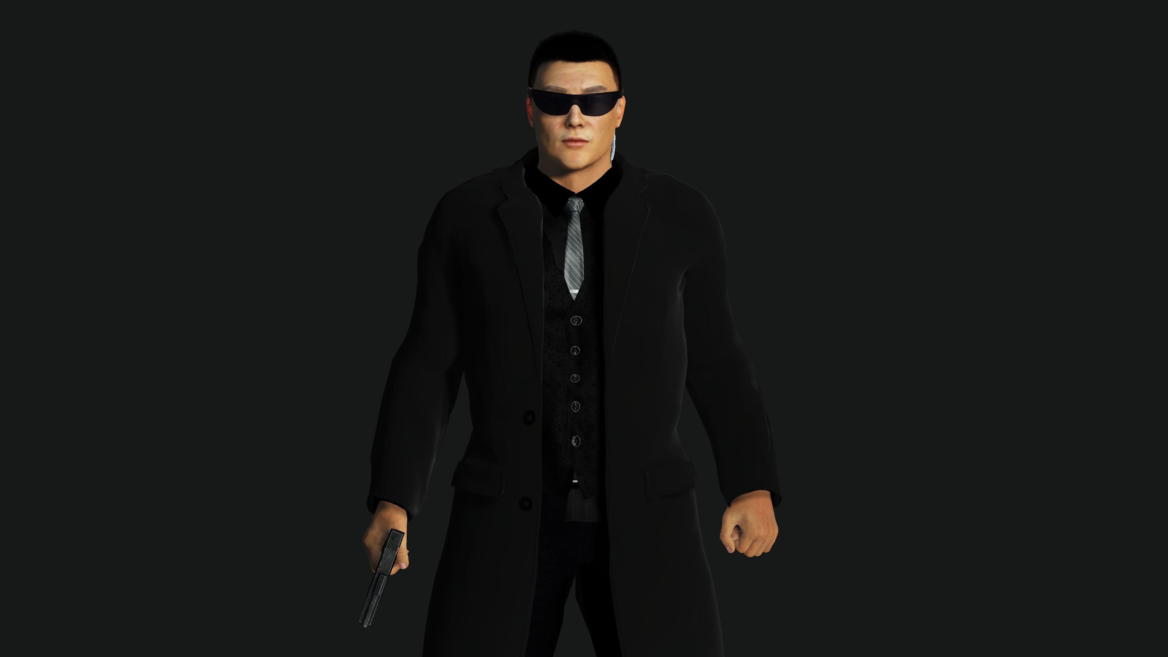 character for test Low-poly 3D model_16