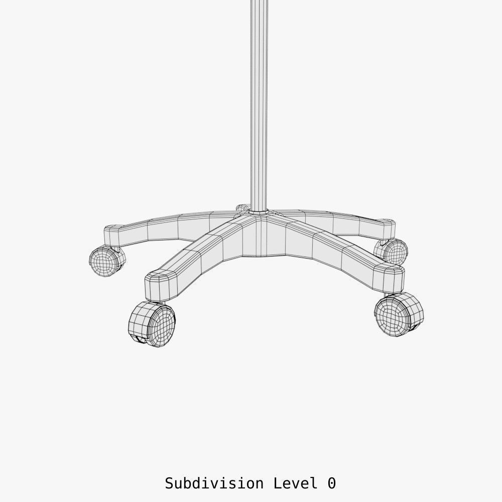 IV stand 3D model_11