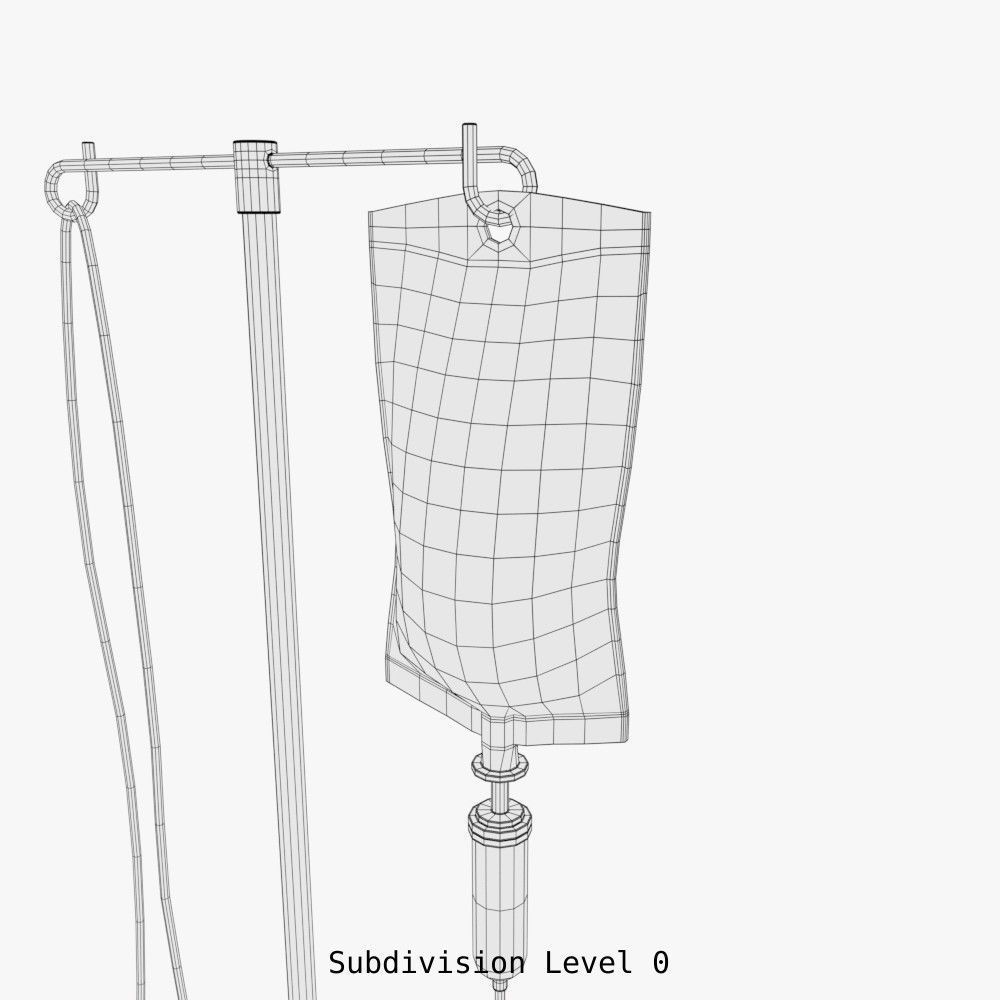 IV stand 3D model_7