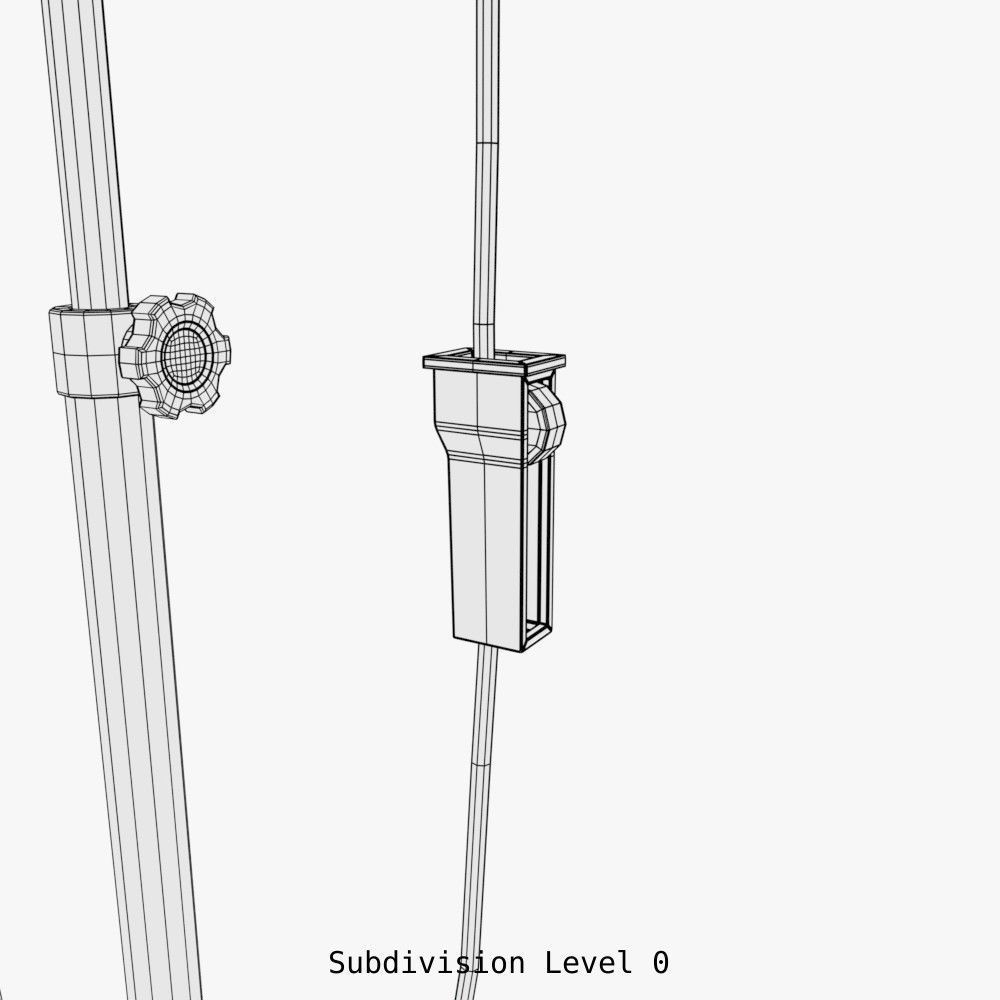 IV stand 3D model_9
