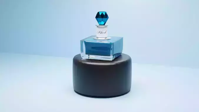 Concept Arabian perfume lowpoly blender