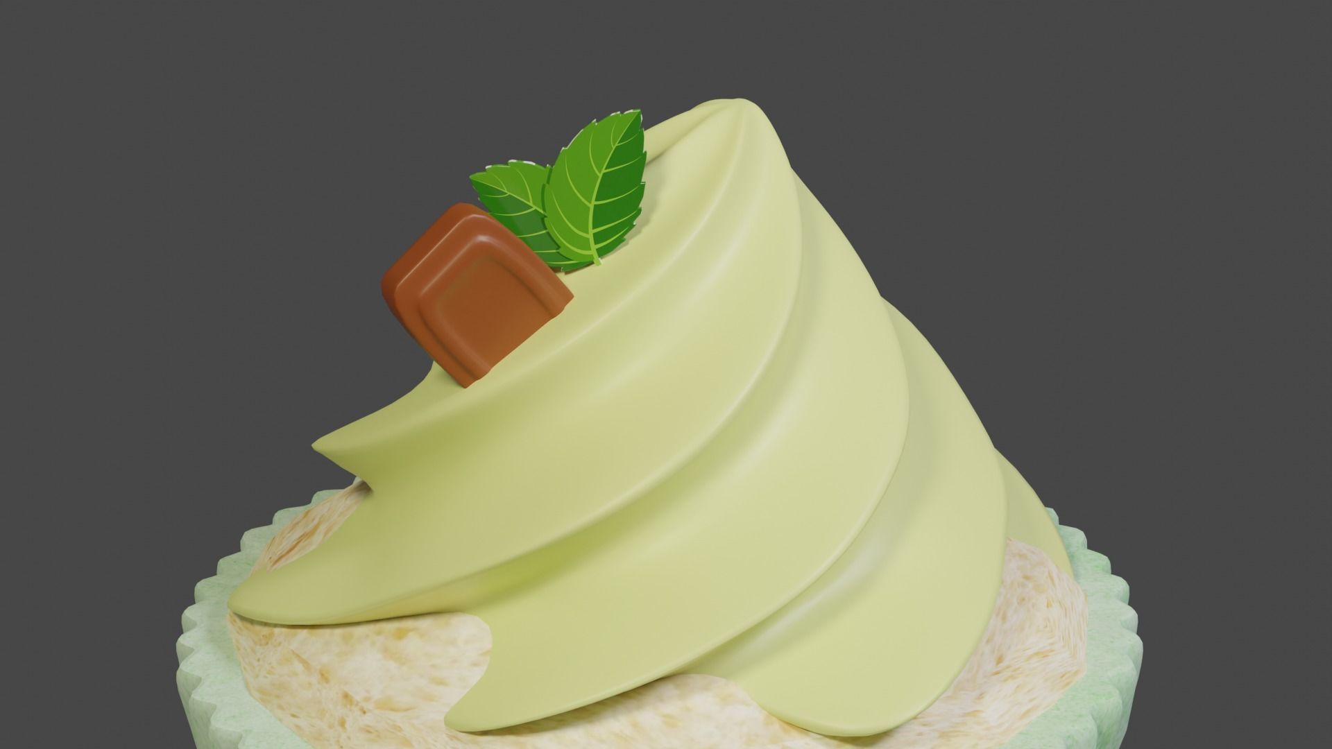 Cupcake 3d Model 3D model_2