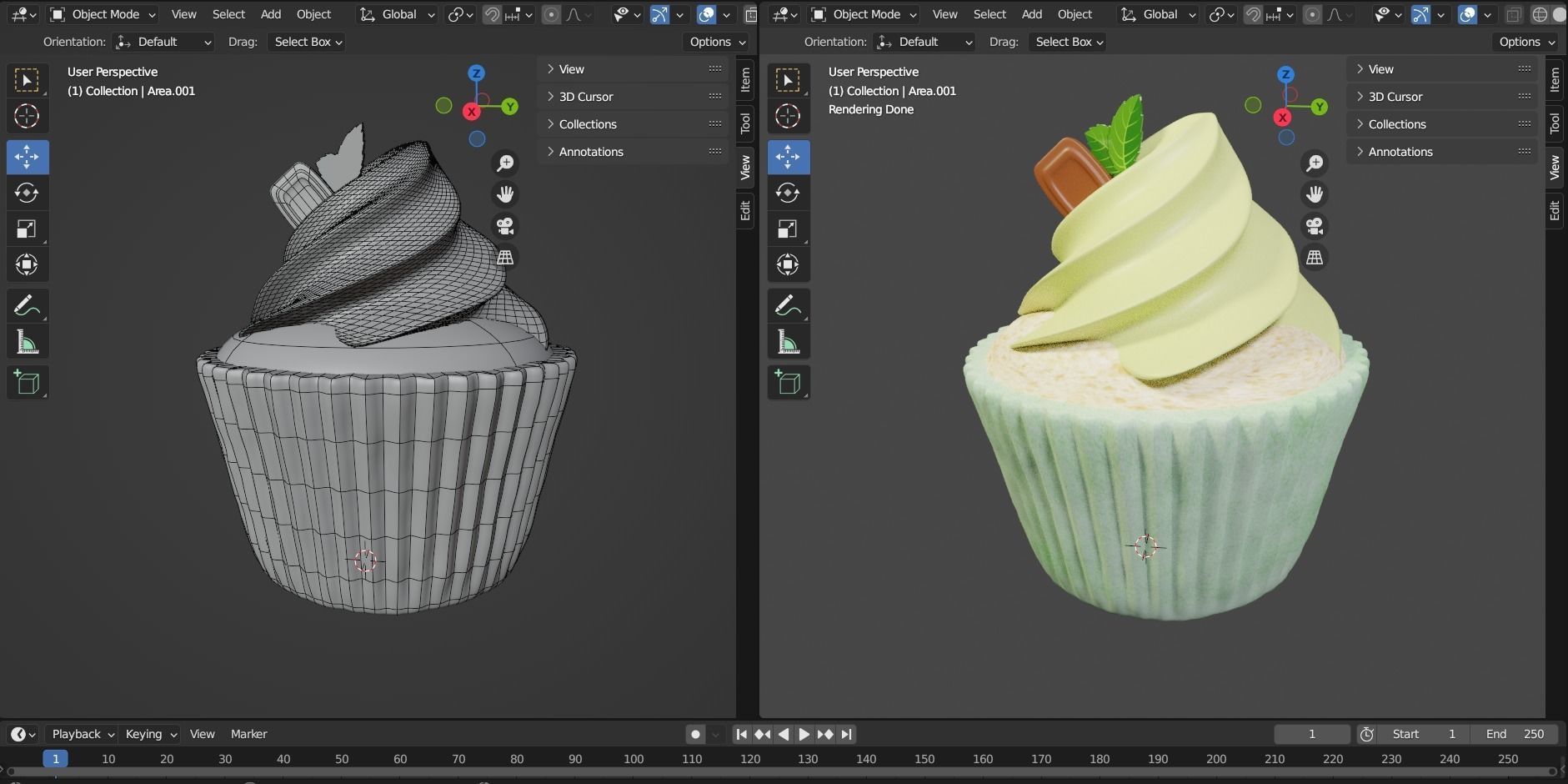 Cupcake 3d Model 3D model_6