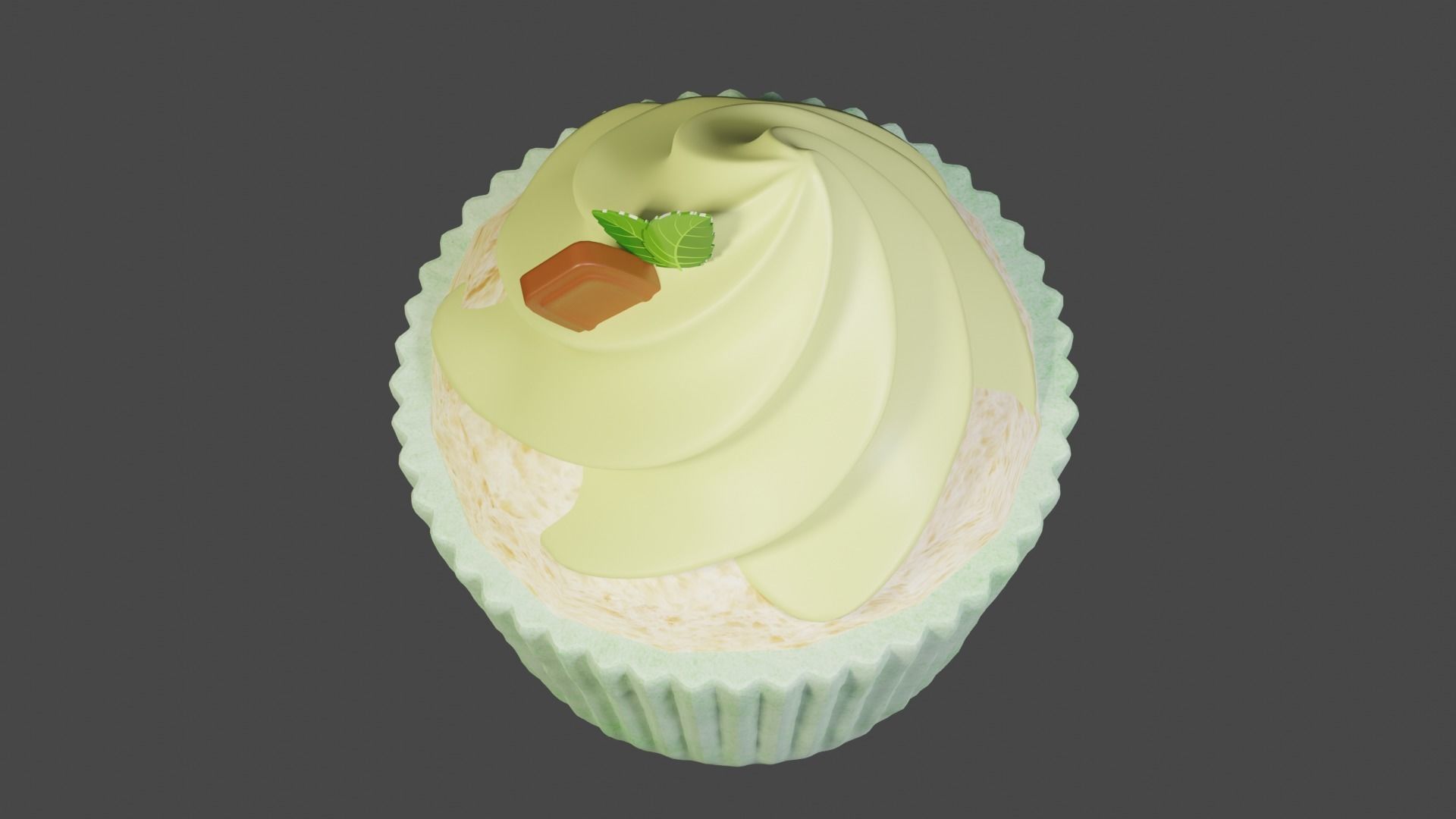 Cupcake 3d Model 3D model_3