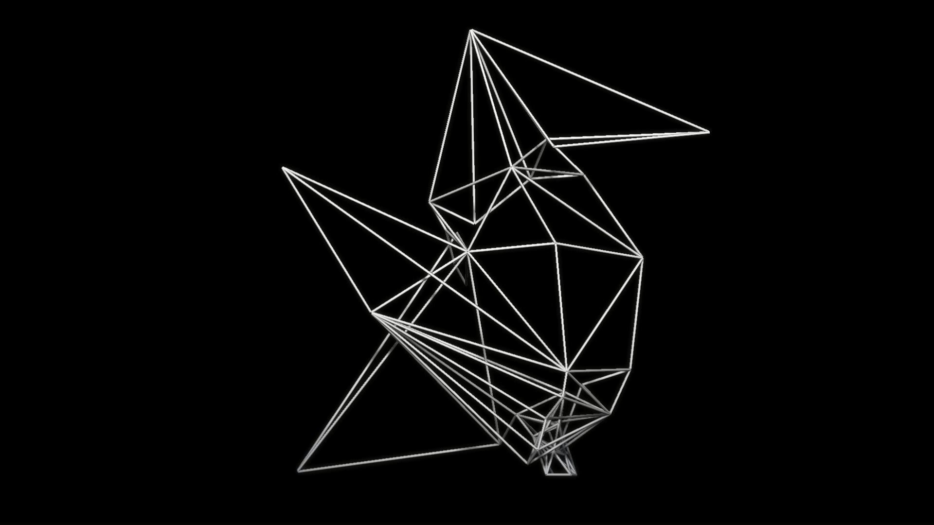 Animal abstract Low-poly 3D model_3