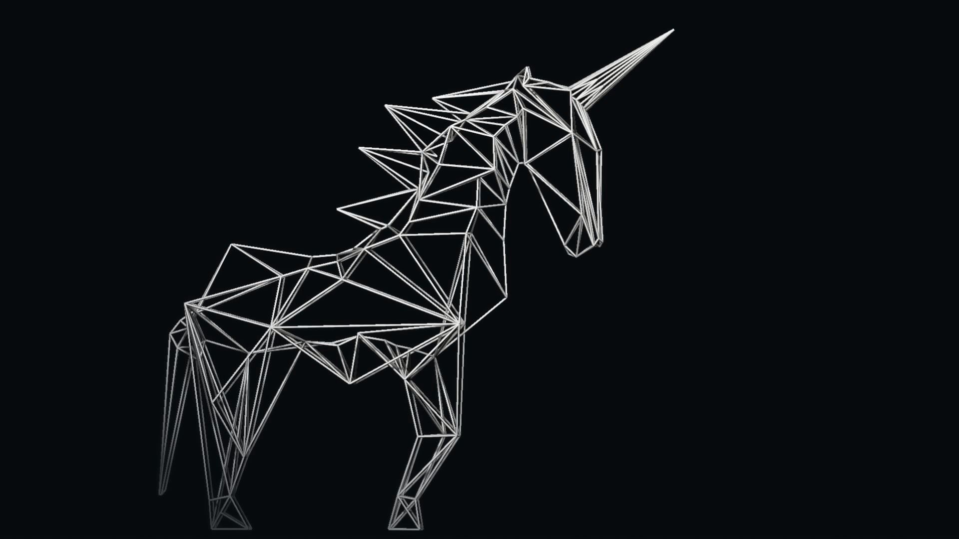 Animal abstract Low-poly 3D model_8