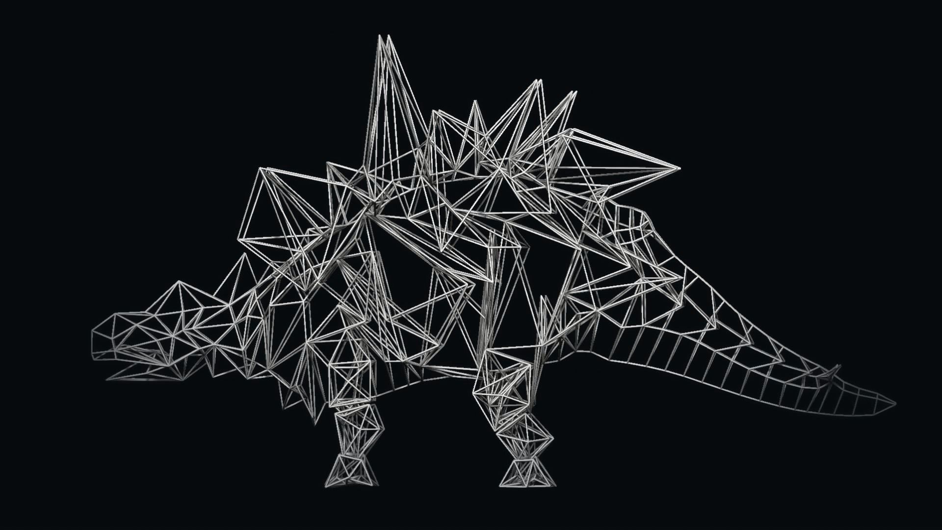 Animal abstract Low-poly 3D model_4