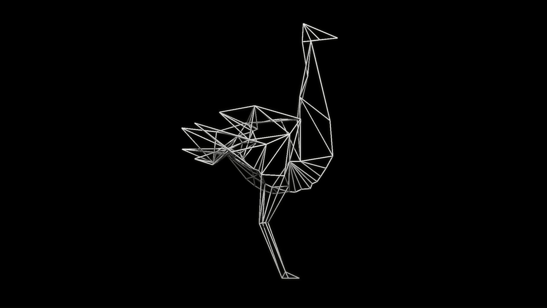 Animal abstract Low-poly 3D model_6
