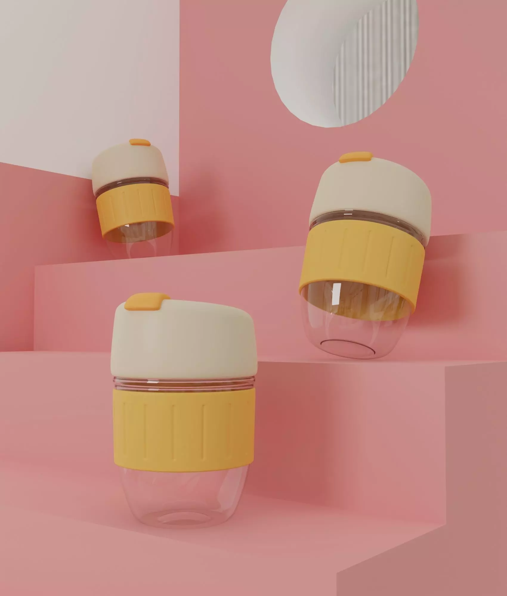 Bottle design 3D model_0