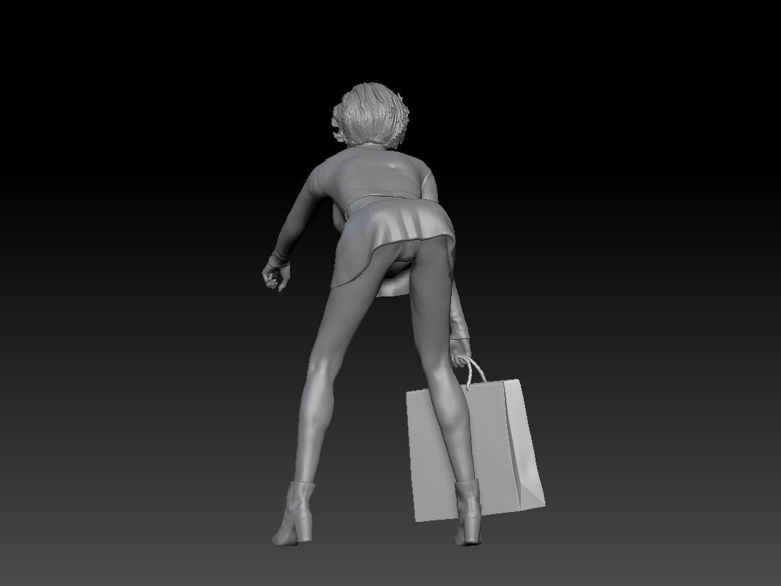 SHOPPING GIRL 4 3D print model_3