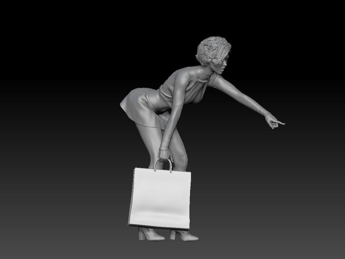 SHOPPING GIRL 4 3D print model_6