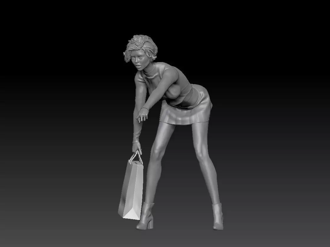 SHOPPING GIRL 4 3D print model_0