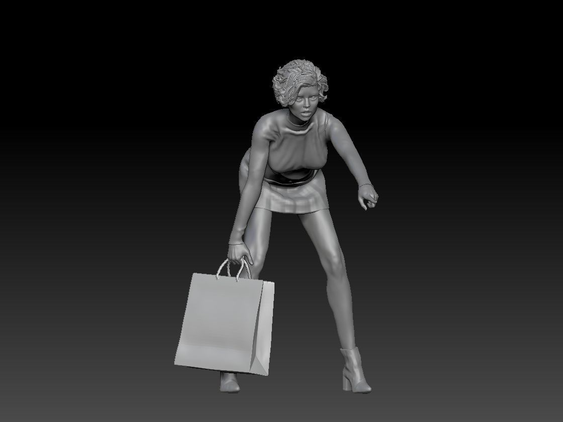 SHOPPING GIRL 4 3D print model_7