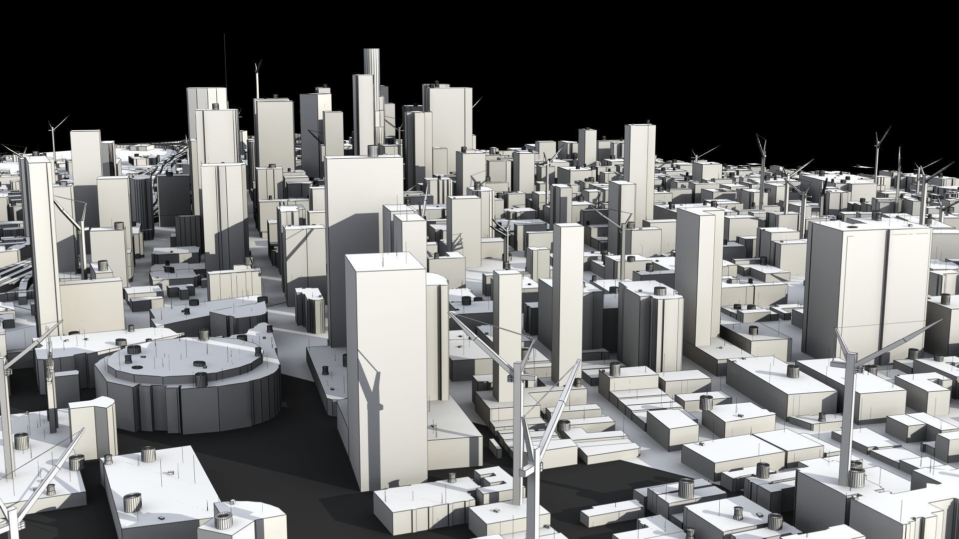 LA City Core Low-poly 3D model_34