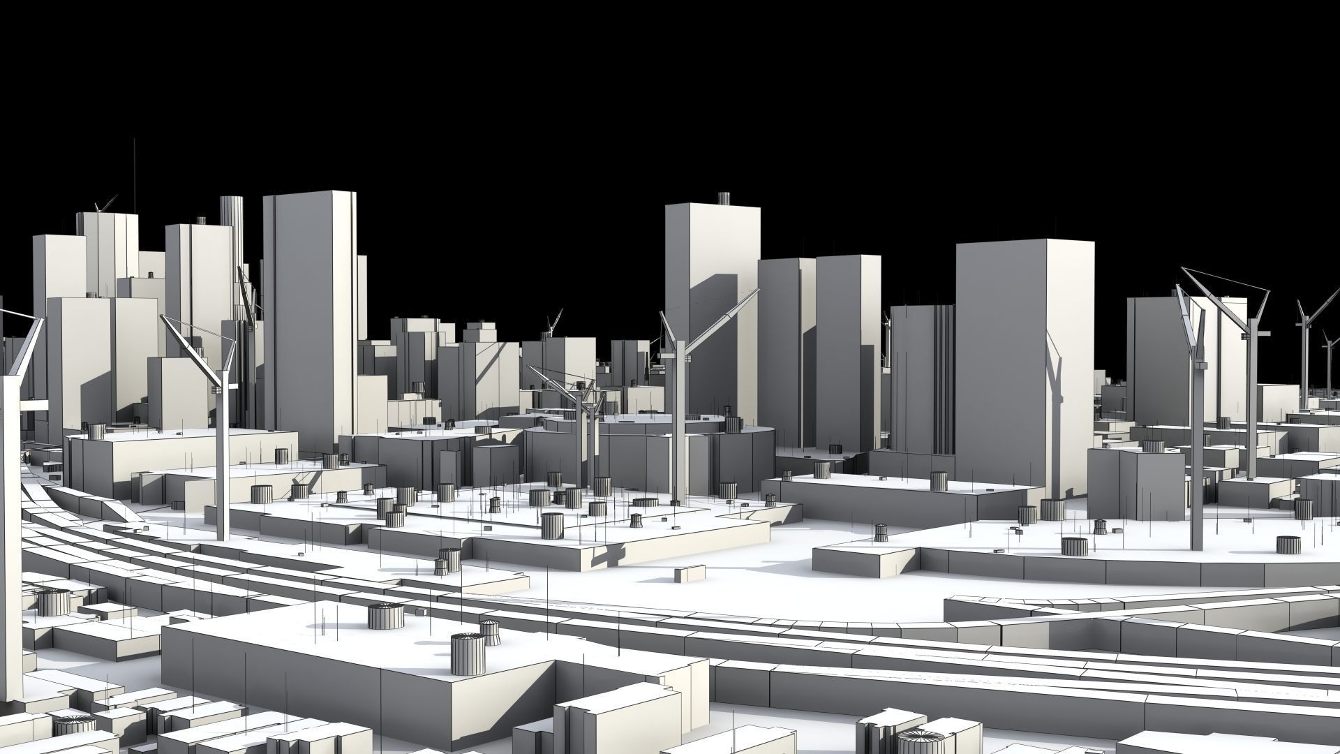 LA City Core Low-poly 3D model_47