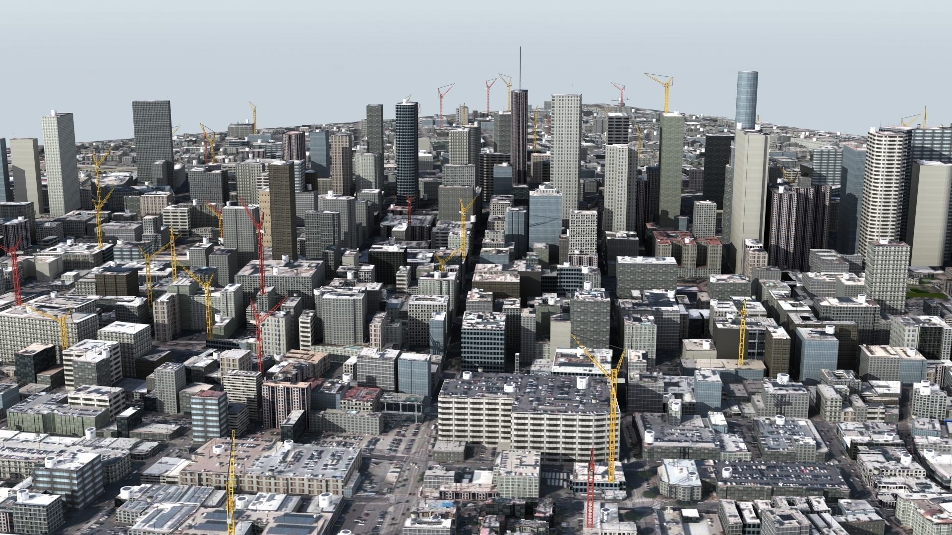 LA City Core Low-poly 3D model_17