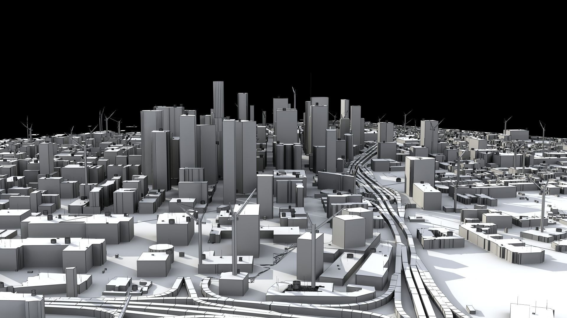 LA City Core Low-poly 3D model_46