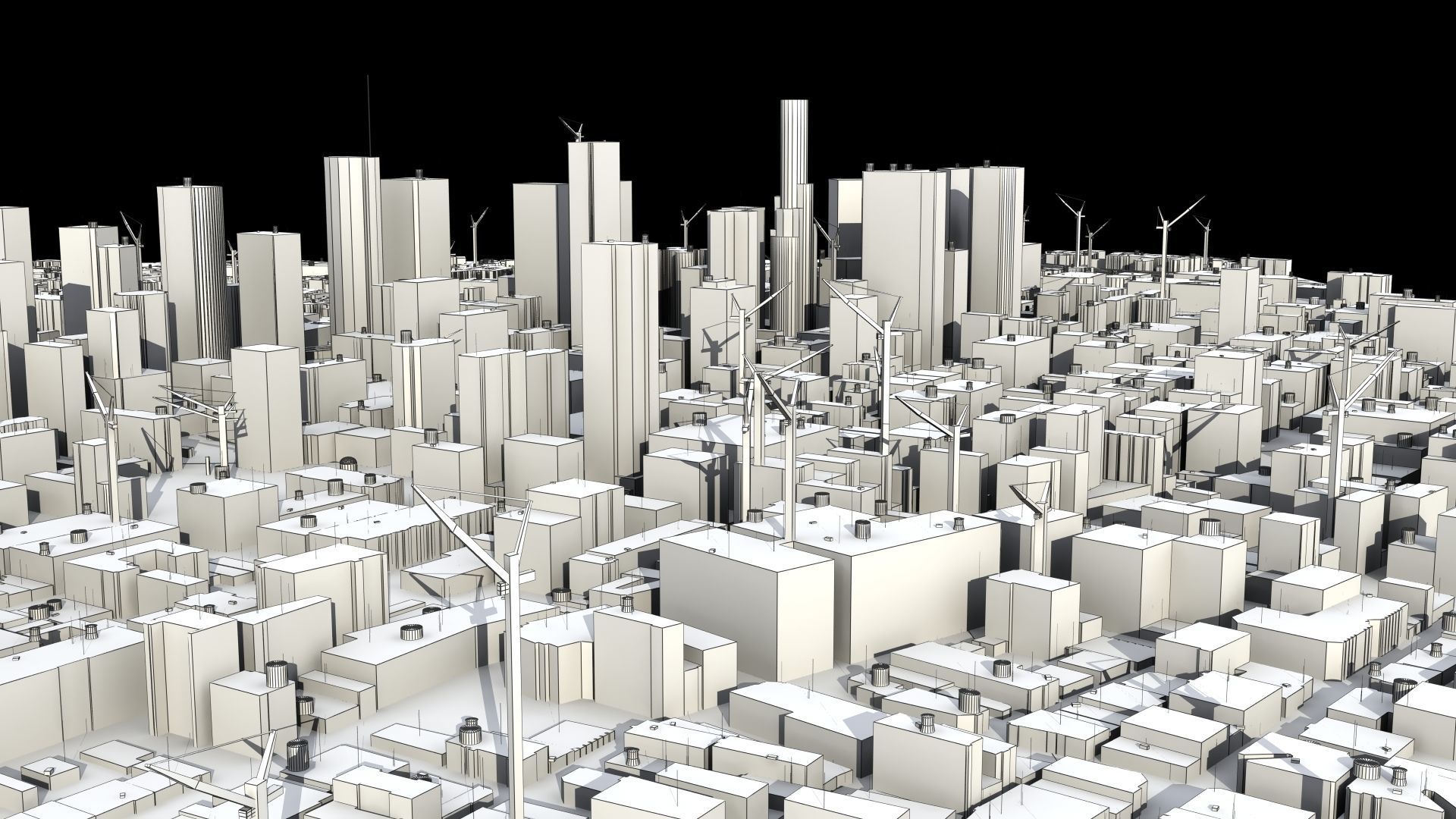 LA City Core Low-poly 3D model_25