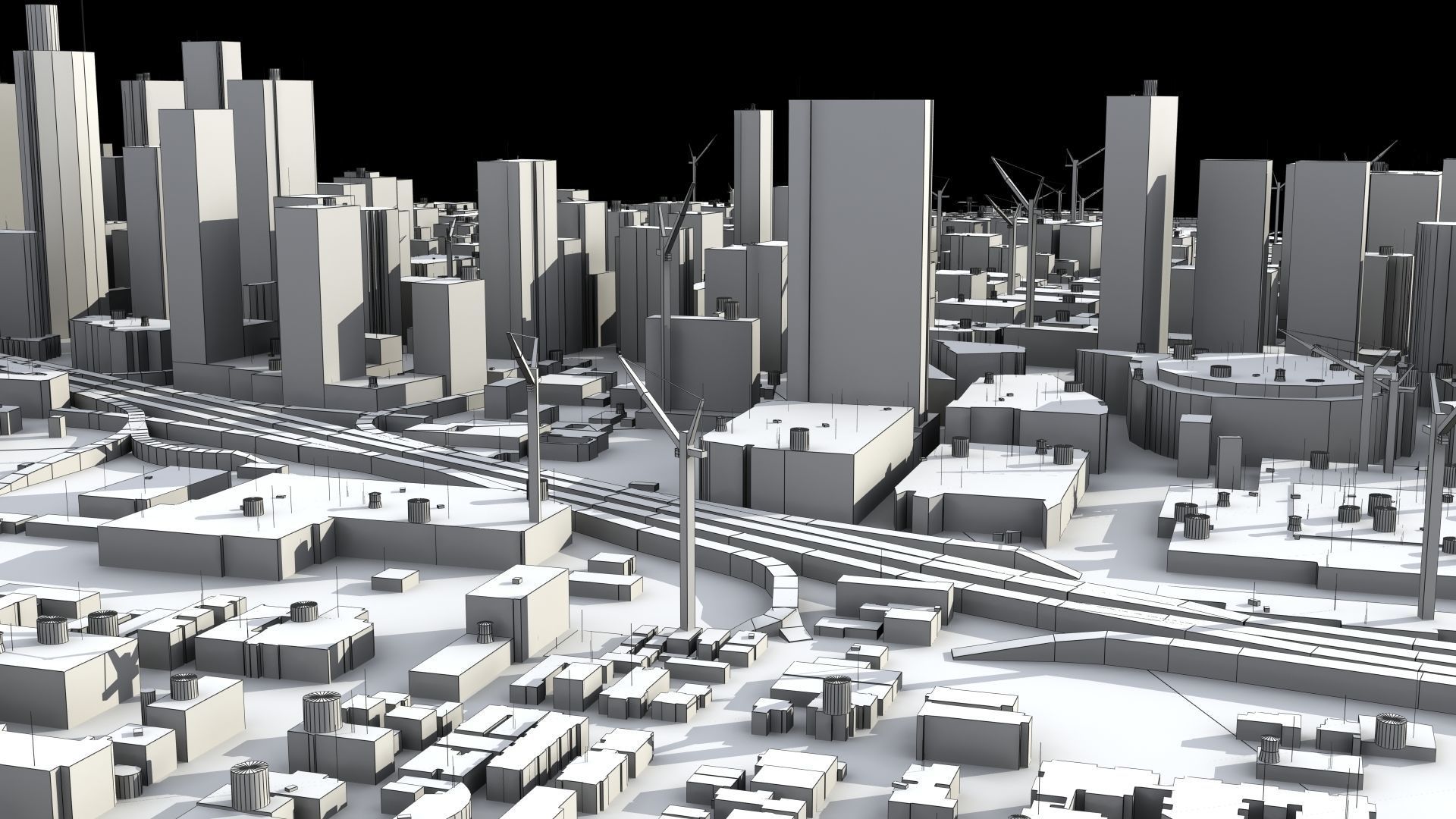 LA City Core Low-poly 3D model_43