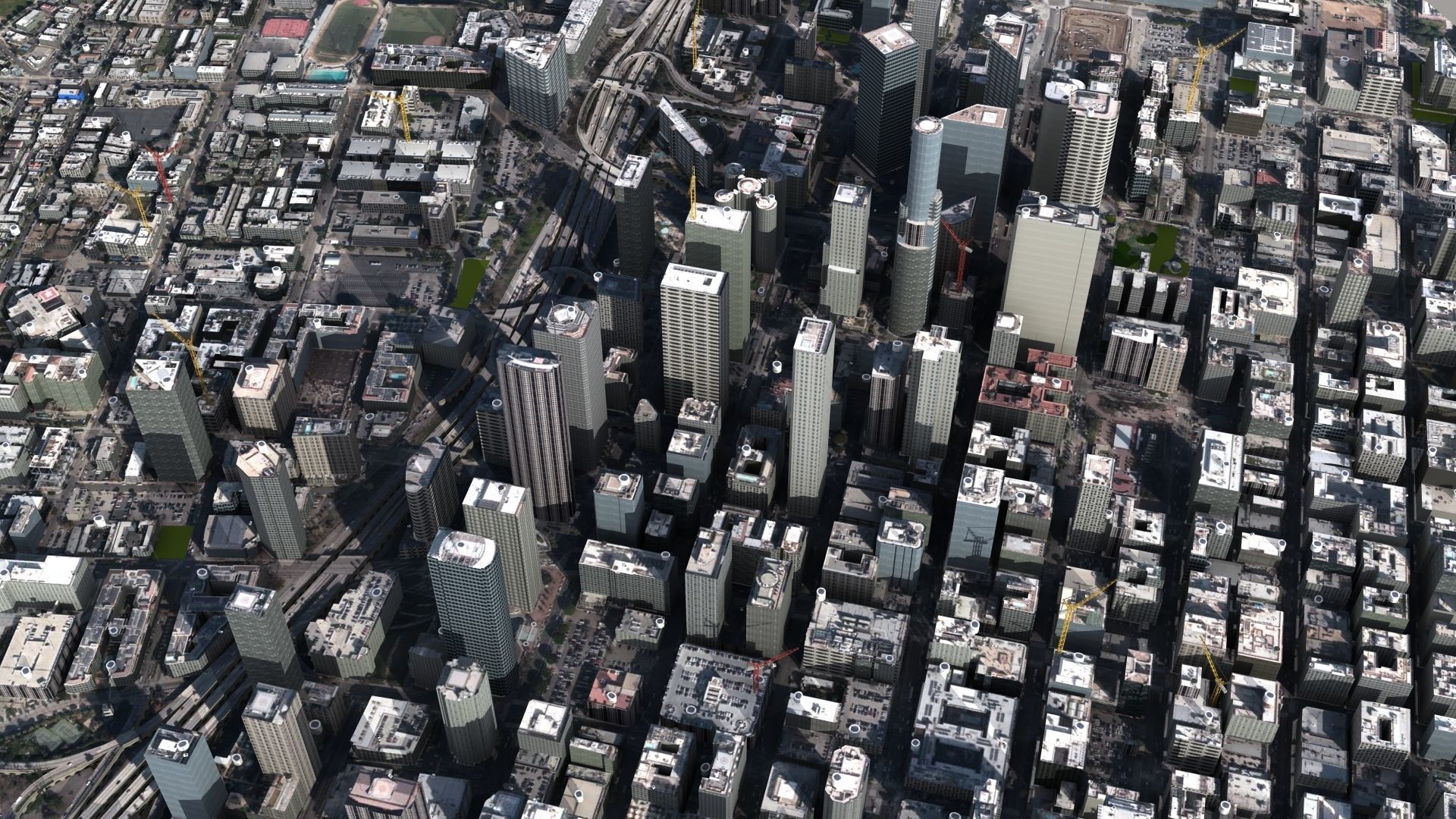 LA City Core Low-poly 3D model_21