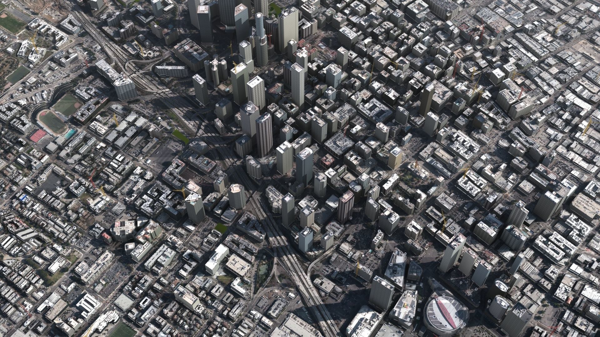 LA City Core Low-poly 3D model_13
