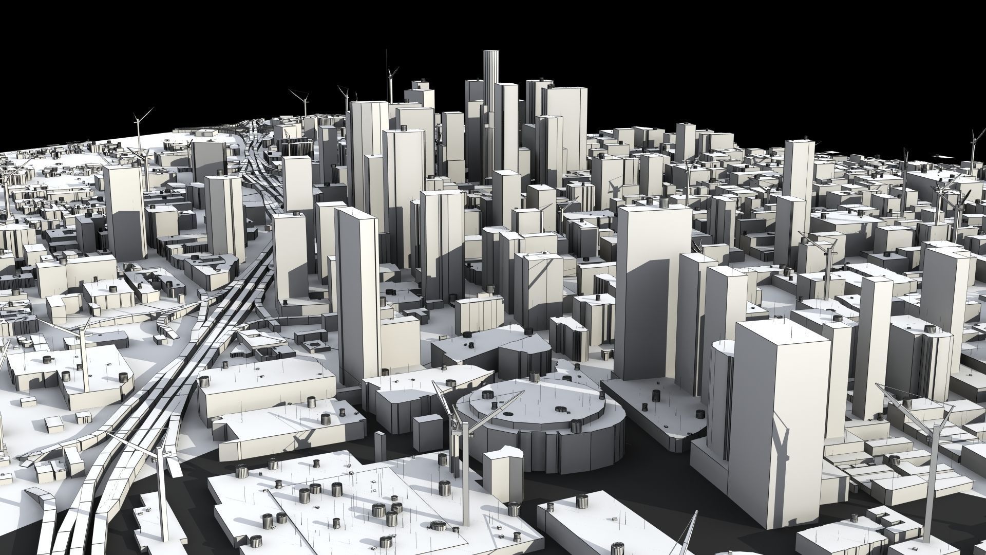 LA City Core Low-poly 3D model_42