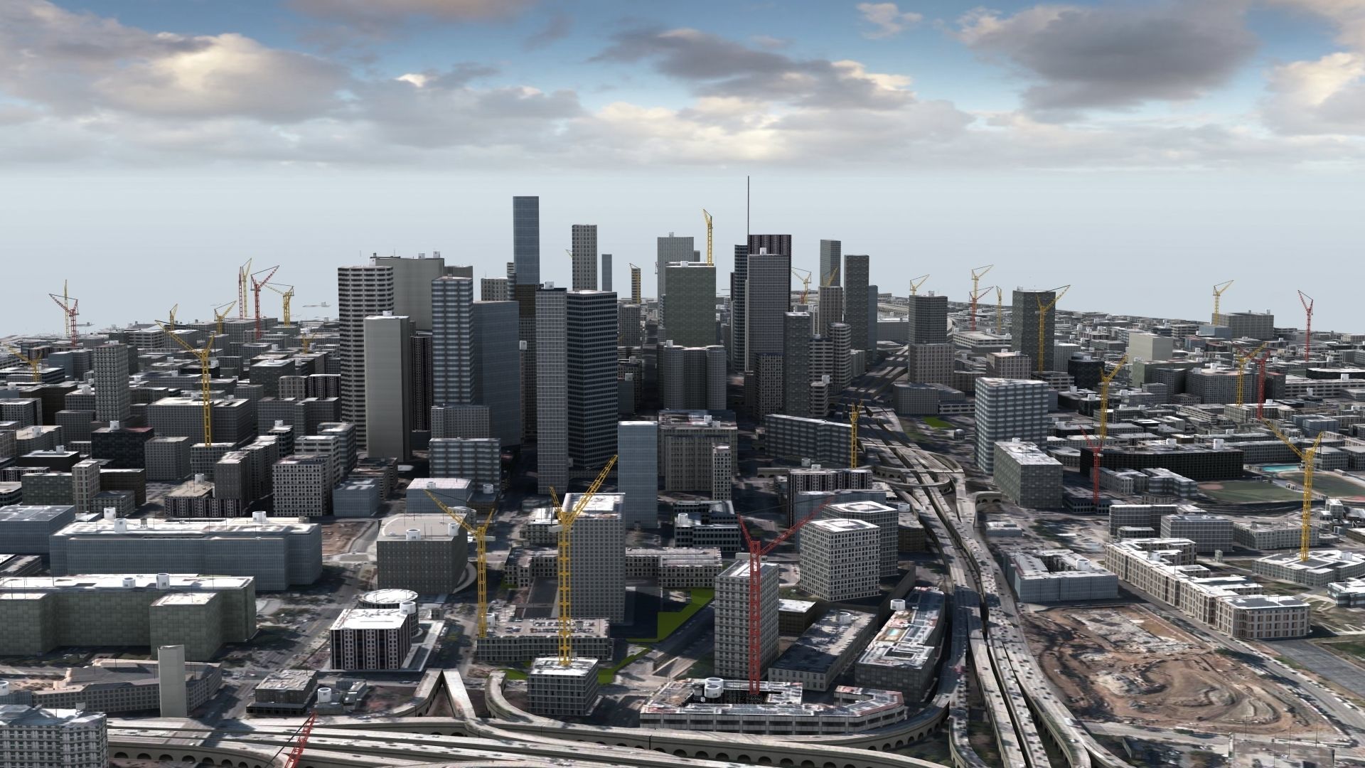 LA City Core Low-poly 3D model_22