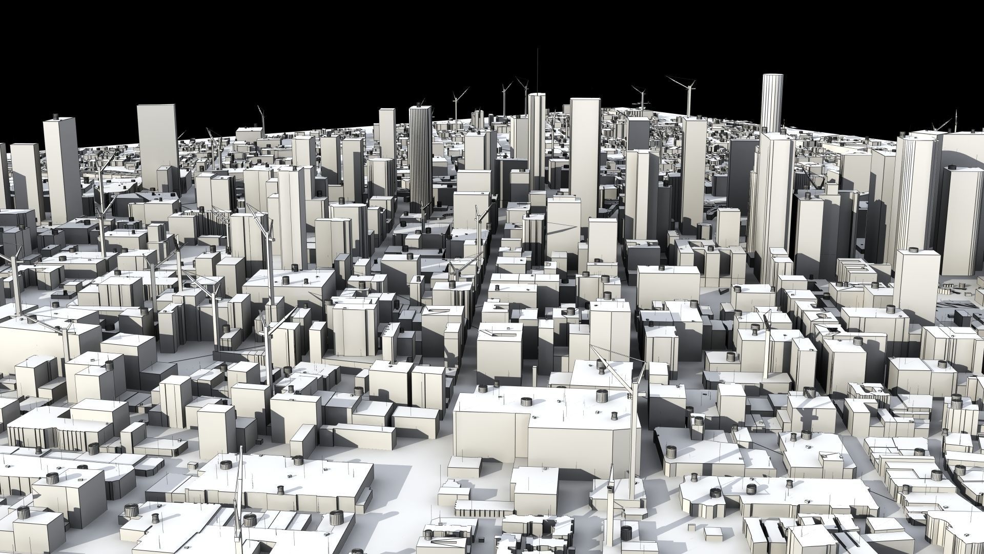 LA City Core Low-poly 3D model_41