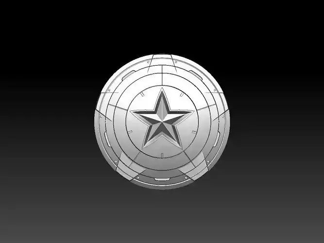 Captain America Shield STL 3D Files 3D print model 3D print model