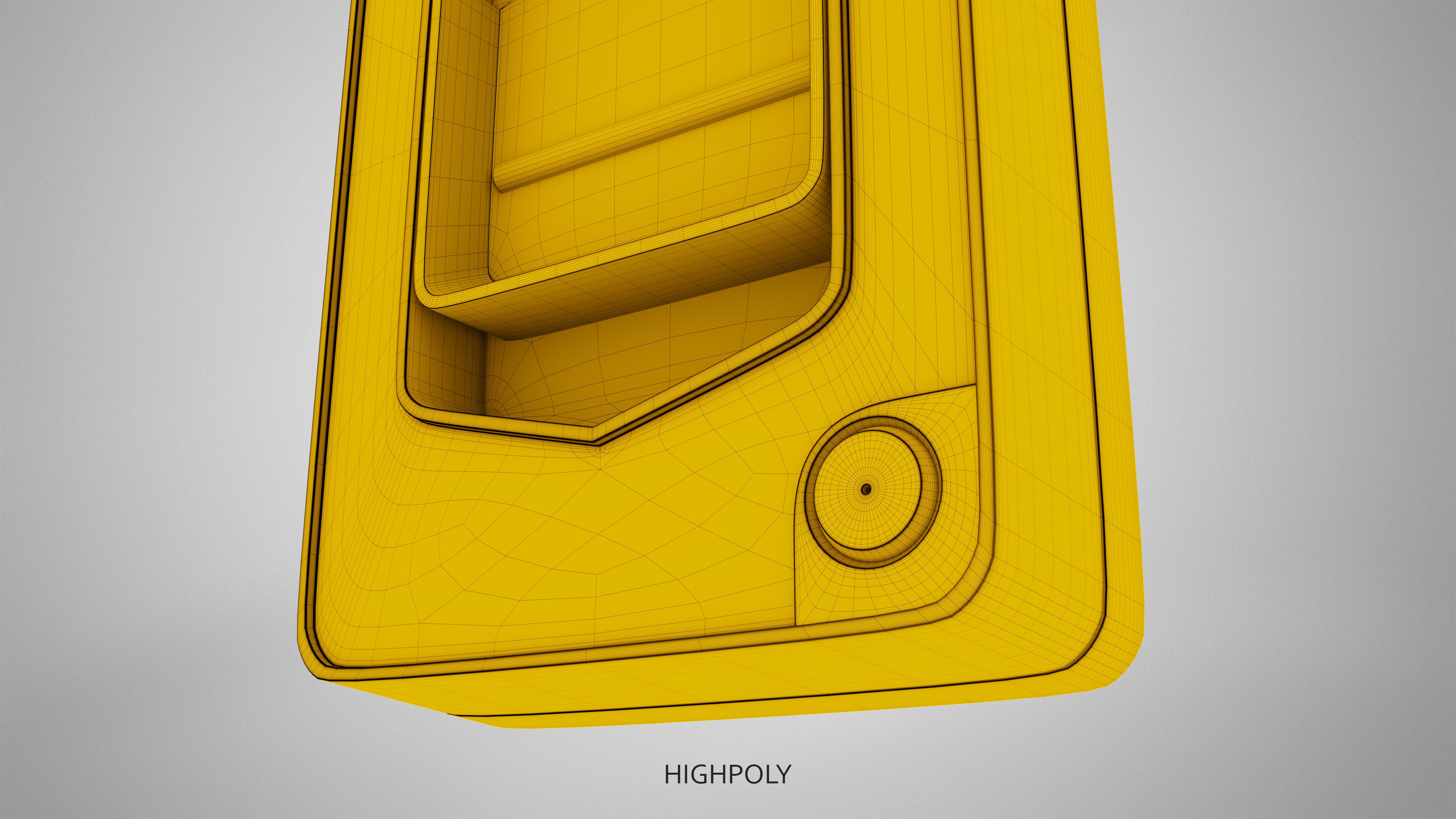 Fire Alarm Pull Station System - gameready Low-poly 3D model_10