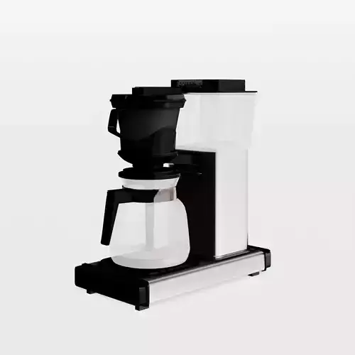 Coffee Maker Matt Silver HB951AO Low-poly 3D model