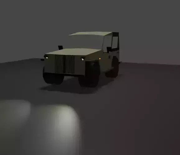 A JEEP 3D print model