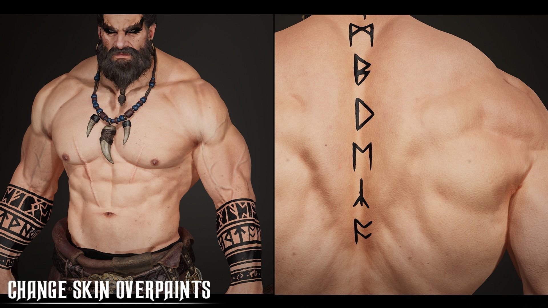 Barbarian Hargold Low-poly 3D model_11