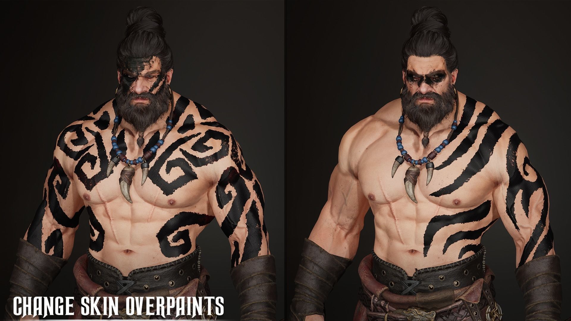 Barbarian Hargold Low-poly 3D model_10