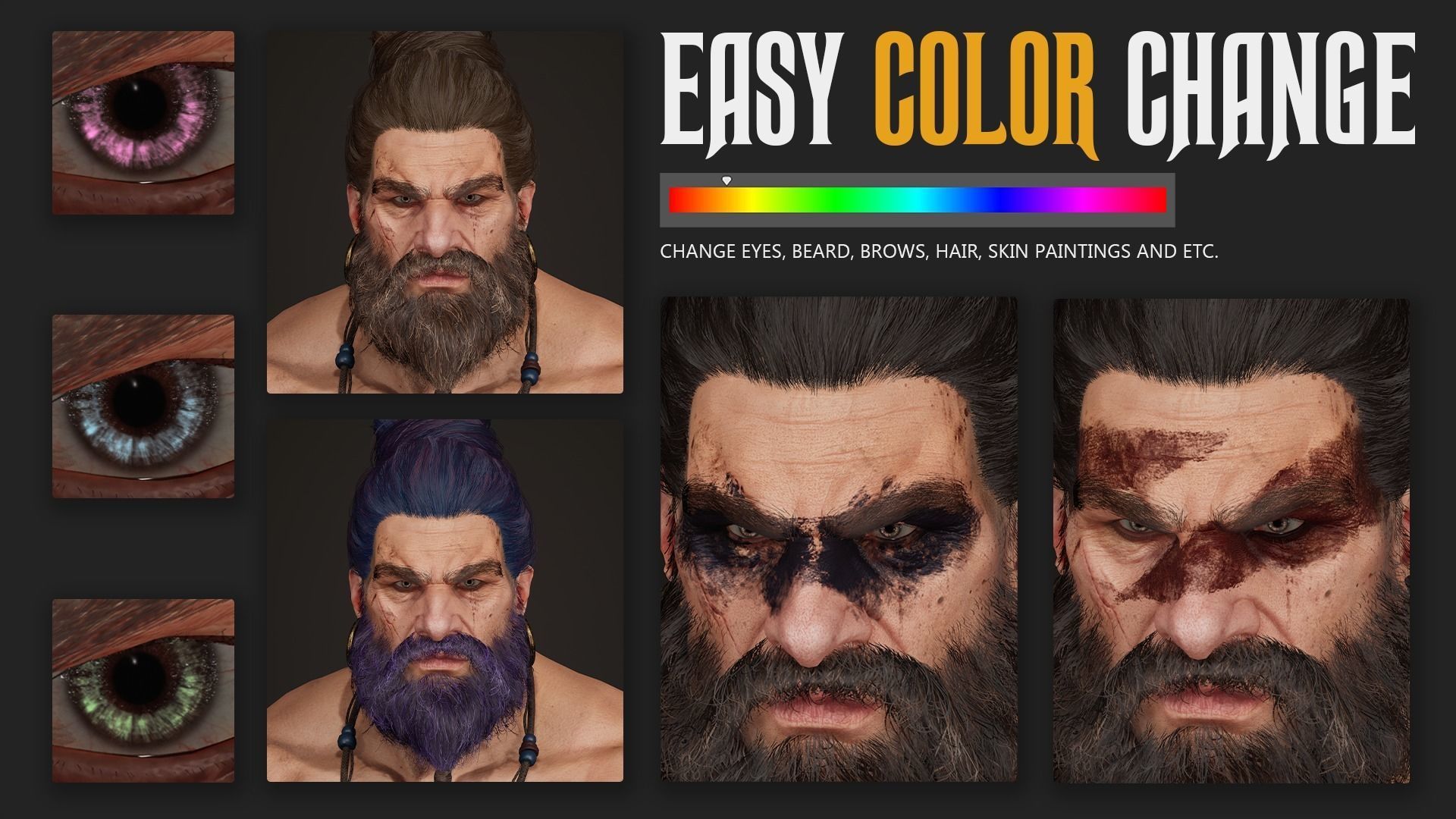 Barbarian Hargold Low-poly 3D model_6