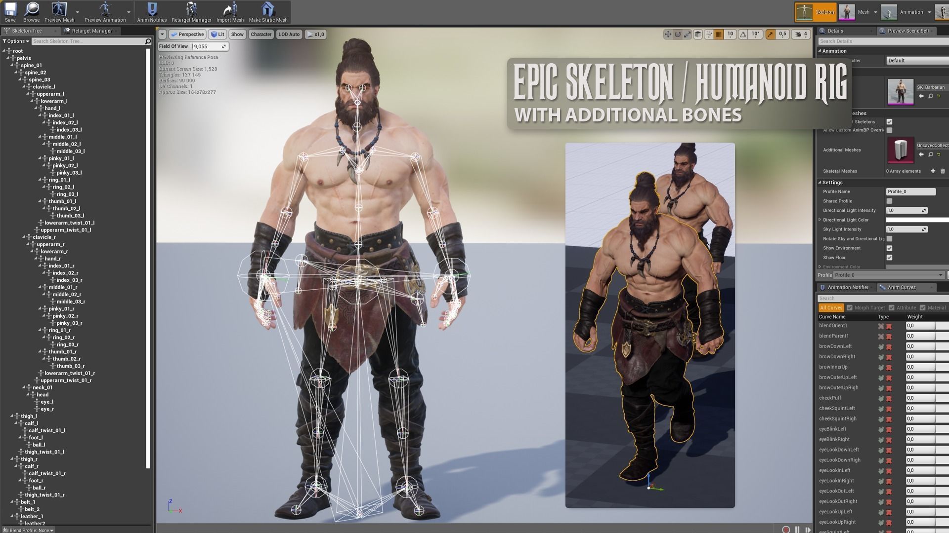 Barbarian Hargold Low-poly 3D model_13