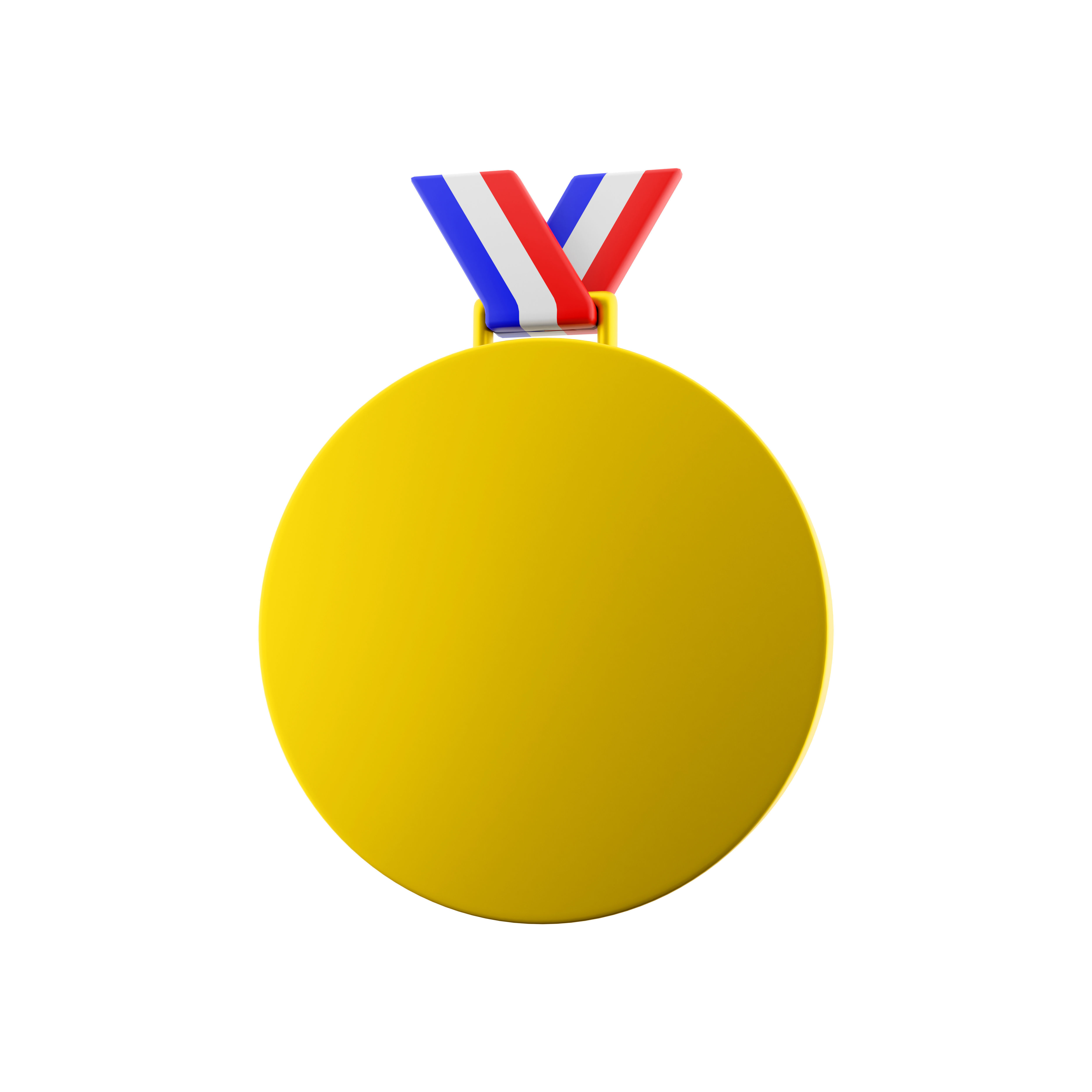 3d  first place gold medal icon 3D model_5