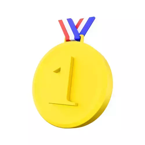 3d  first place gold medal icon 3D model