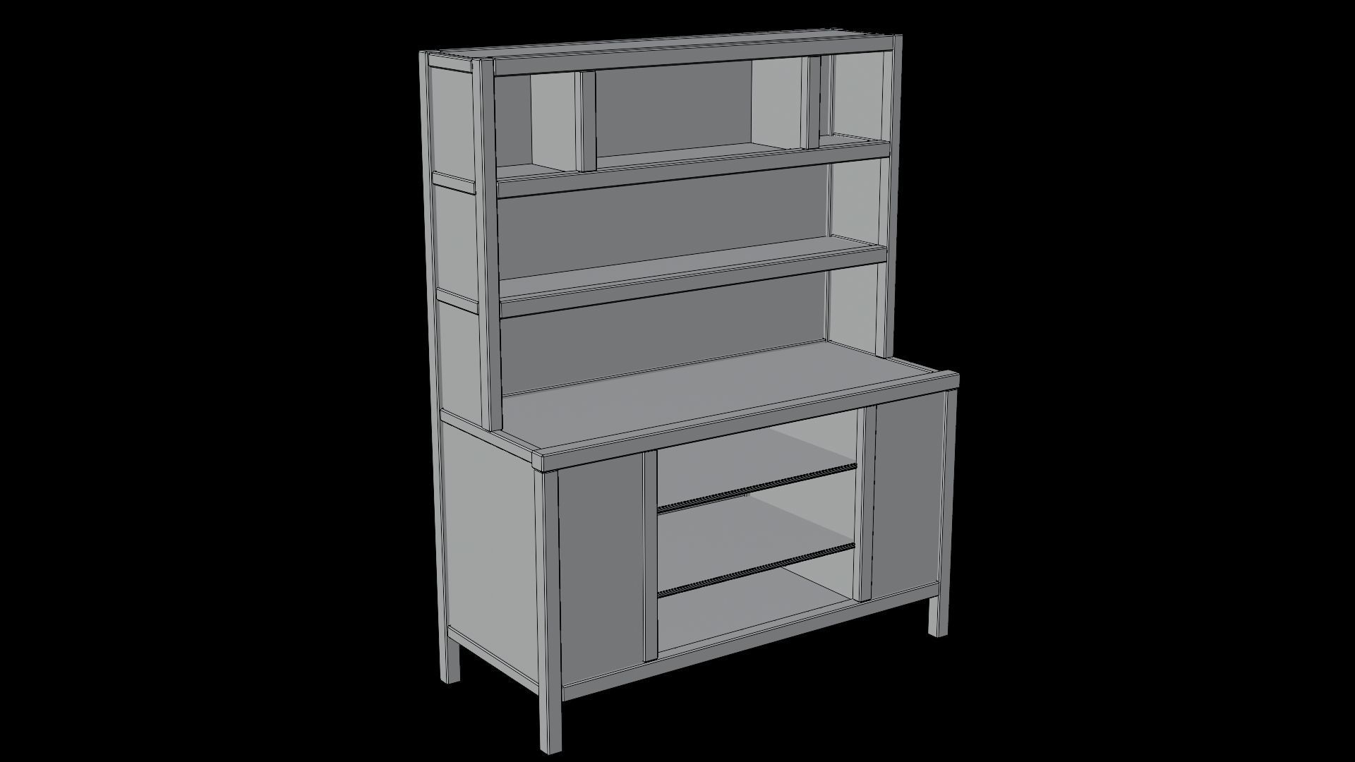 PBR WOOD FURNITURES - Collection 01  - 4K Textures Game Ready Low-poly 3D model_19