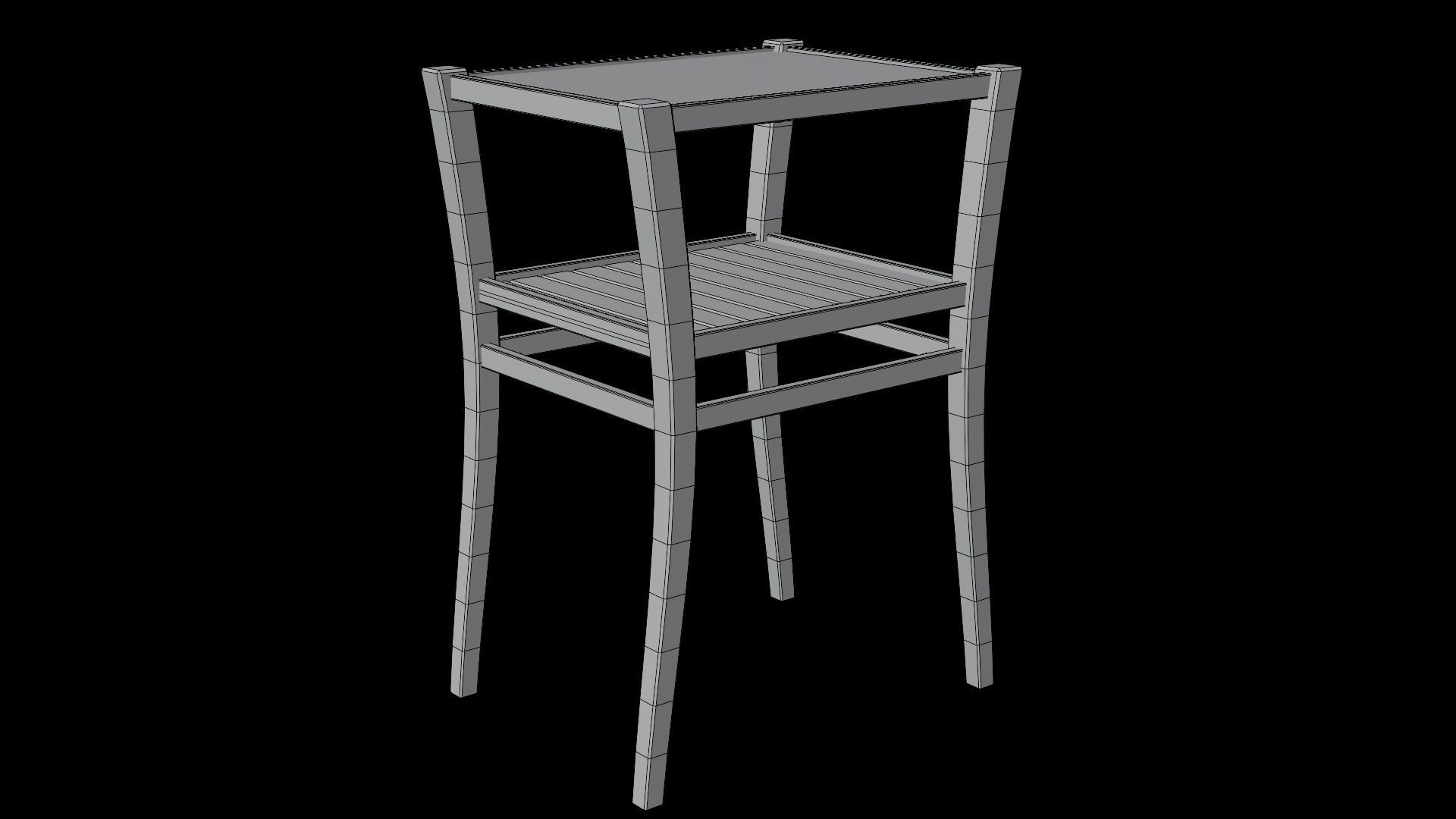 PBR WOOD FURNITURES - Collection 01  - 4K Textures Game Ready Low-poly 3D model_14