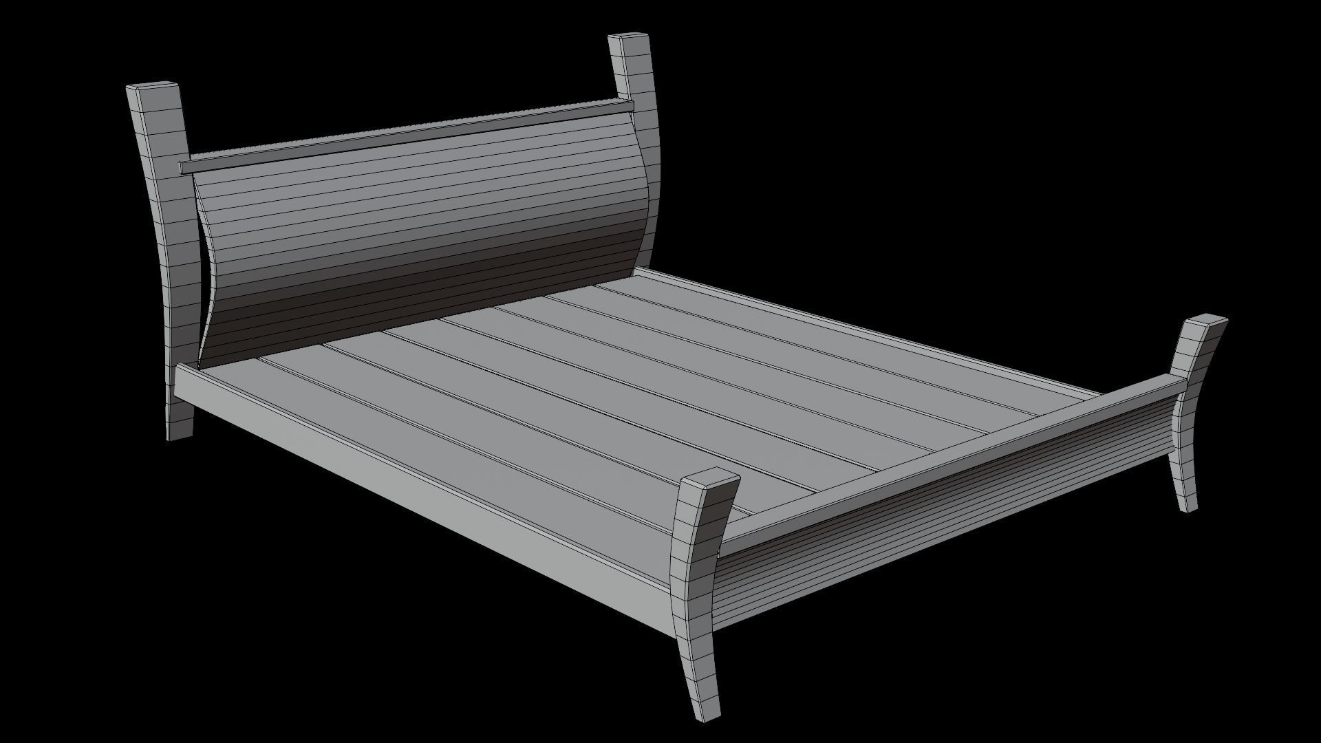 PBR WOOD FURNITURES - Collection 01  - 4K Textures Game Ready Low-poly 3D model_16