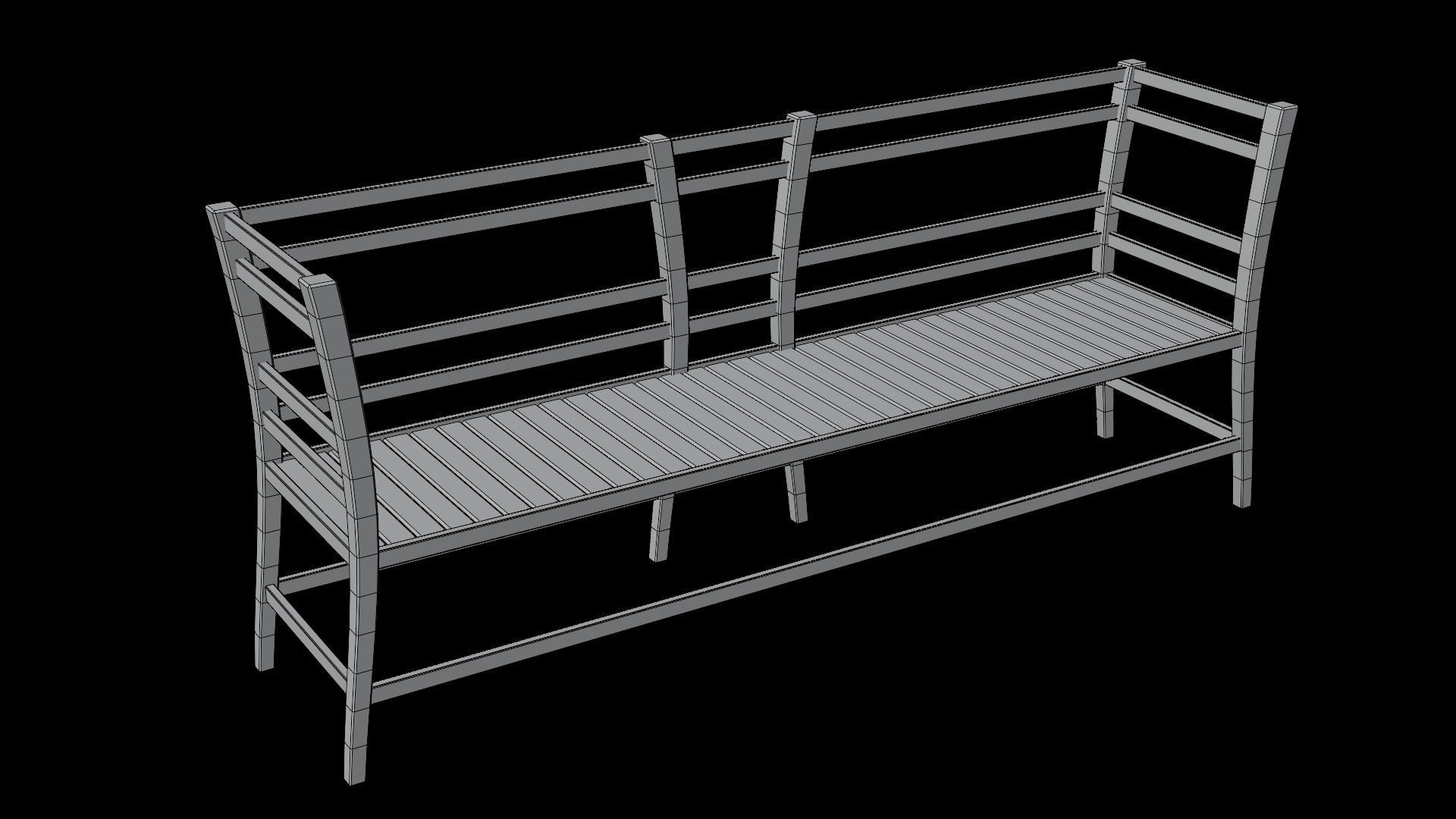 PBR WOOD FURNITURES - Collection 01  - 4K Textures Game Ready Low-poly 3D model_17