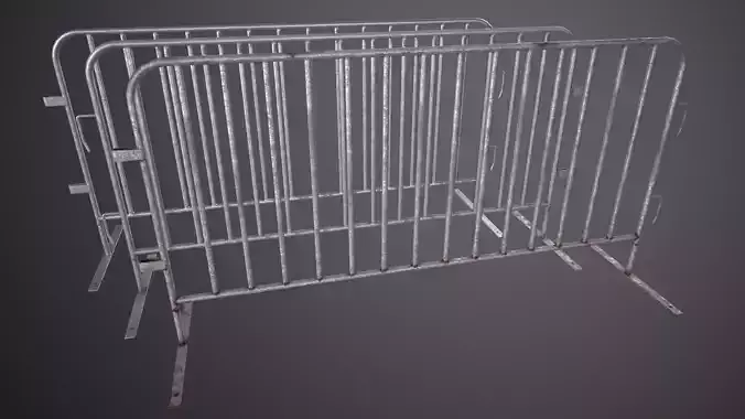 Metall crowd control barrier 