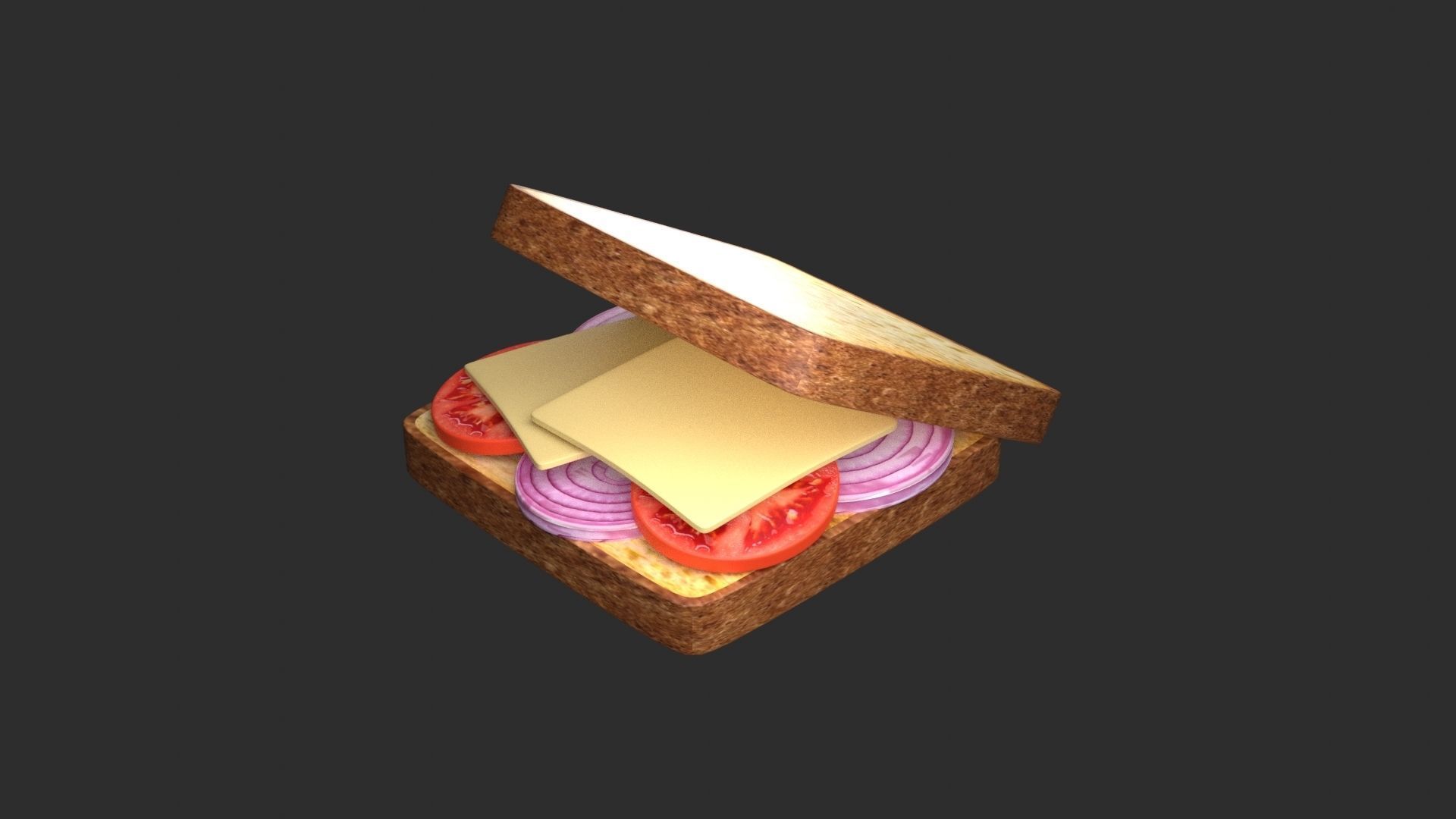 Sandwich 3D Model 3D print model_3