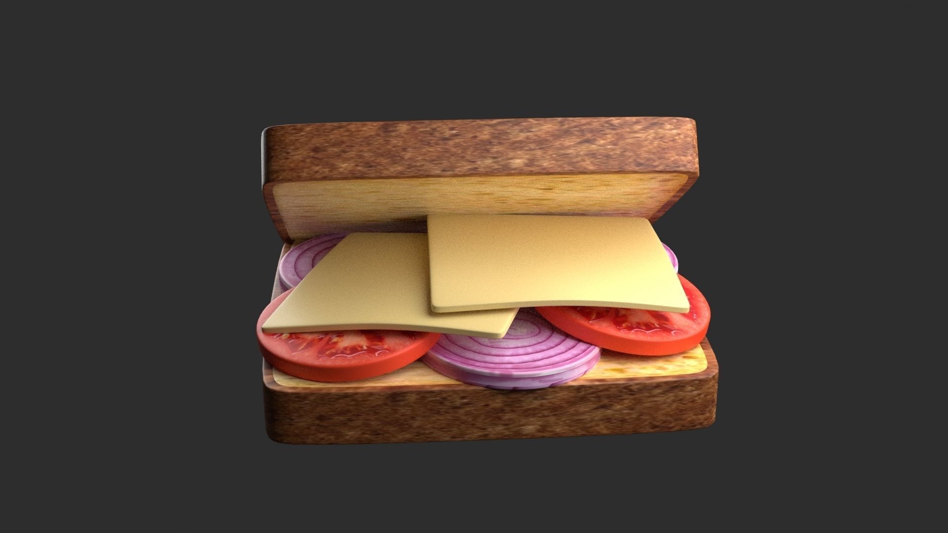 Sandwich 3D Model 3D print model_2