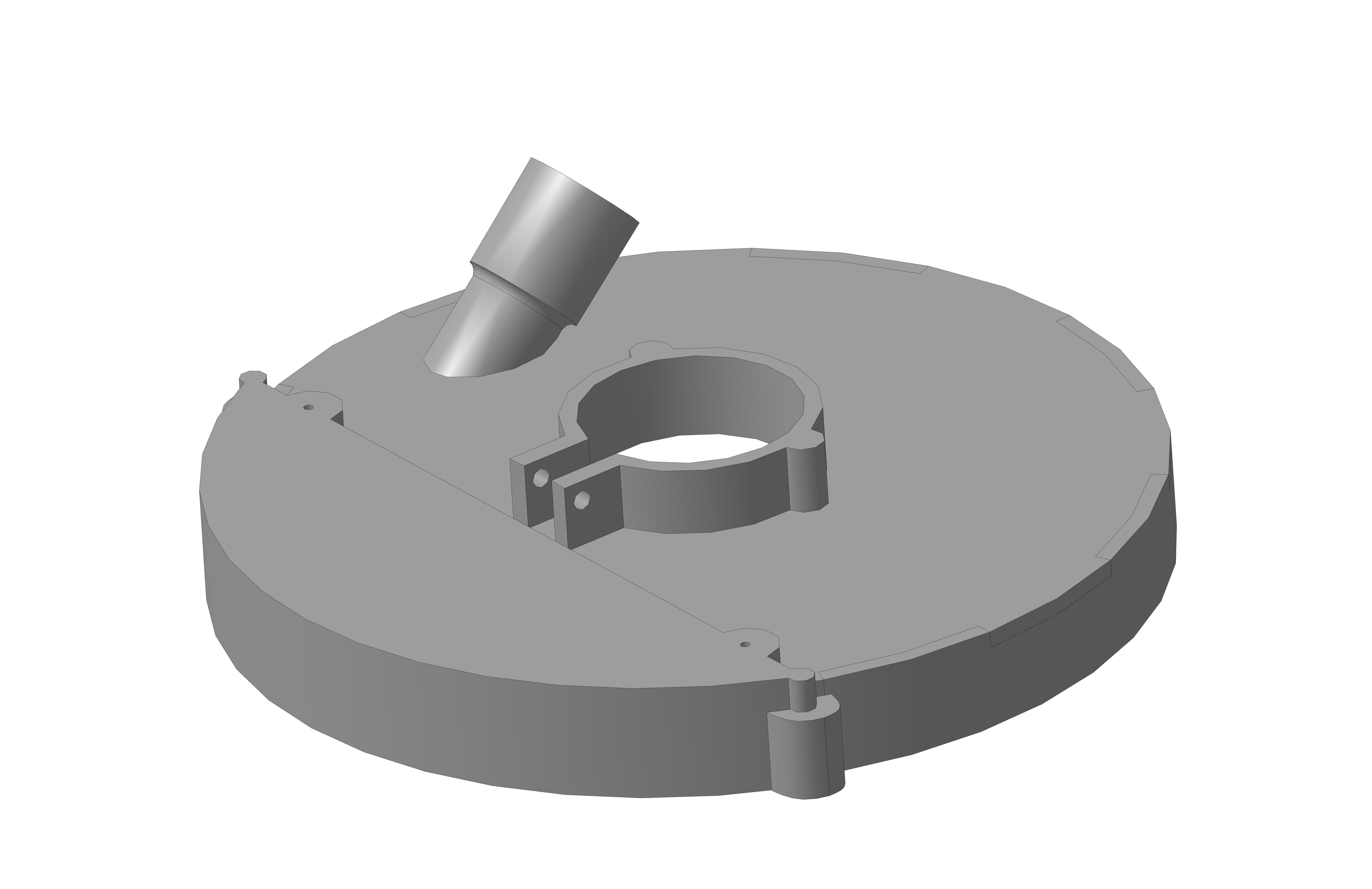 ANGLE DISK GRINDER FUME HOOD 230MM 3D print model_0