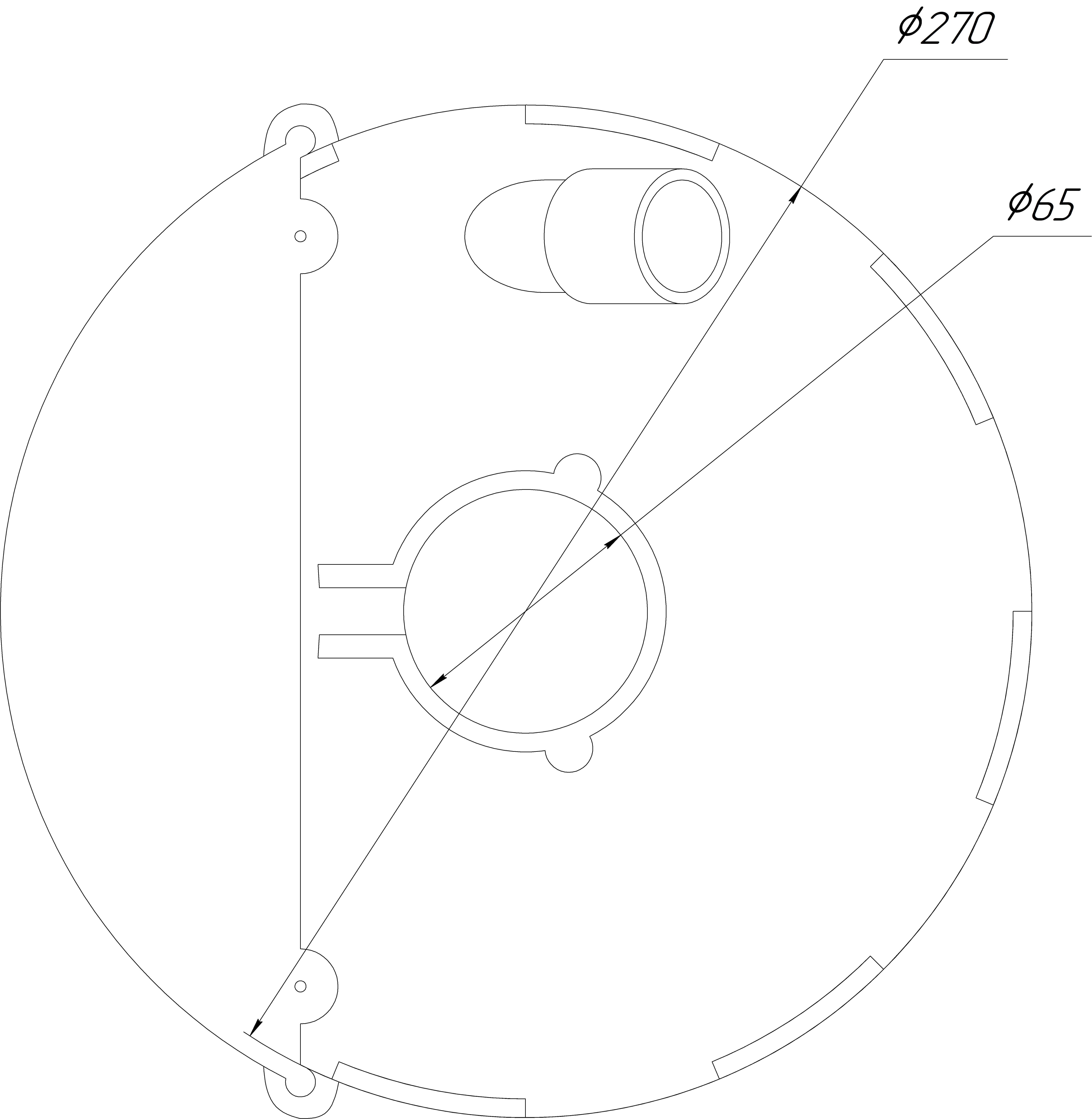 ANGLE DISK GRINDER FUME HOOD 230MM 3D print model_4
